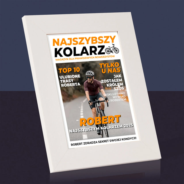 Okładka Magazynu: Najszybszy Kolarz - Ramka Na Zdjęcie