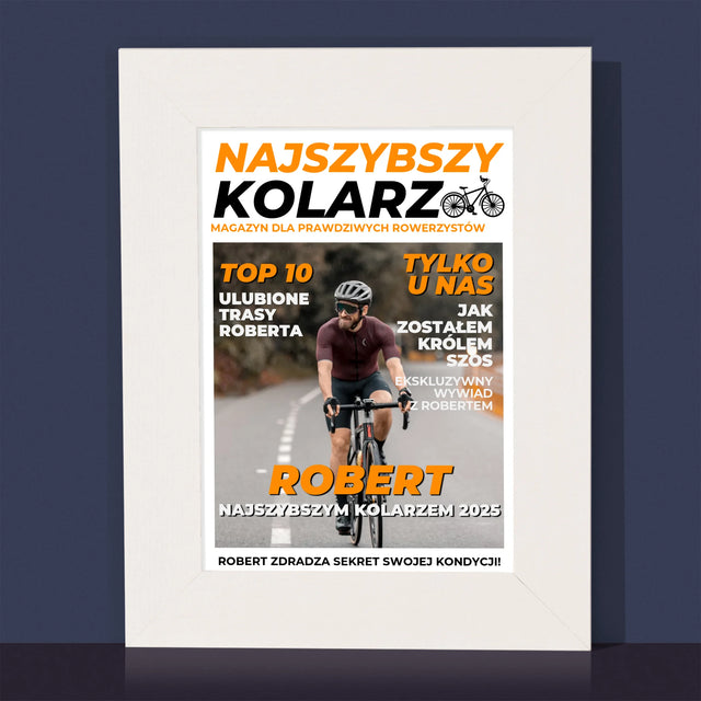 Okładka Magazynu: Najszybszy Kolarz - Ramka Na Zdjęcie