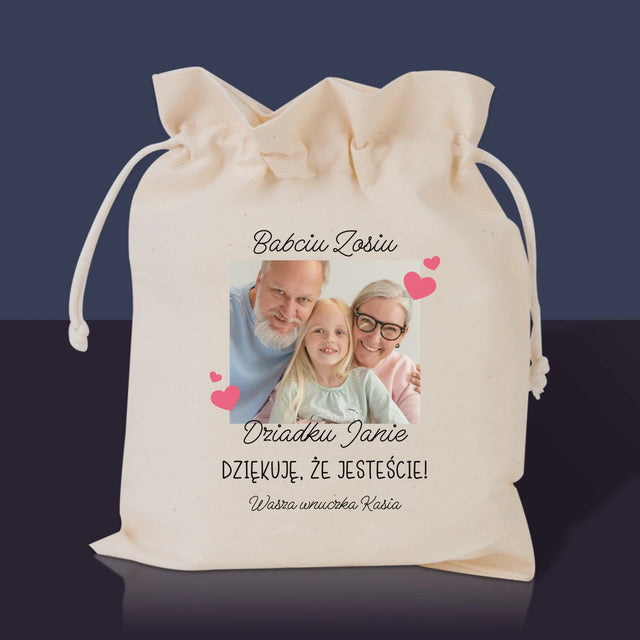 Zdjęcie i Podpis: Podziękowania Dla Dziadków - Herbata w Woreczku