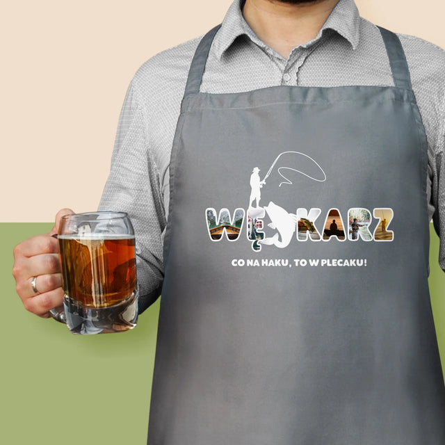 Słowo Ze Zdjęć: Co Na Haku - Fartuch z Nadrukiem
