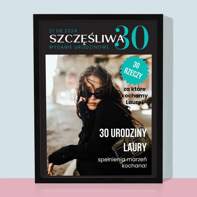 Okładka Magazynu: Szczęśliwa 30 - Wydruk Obramowany