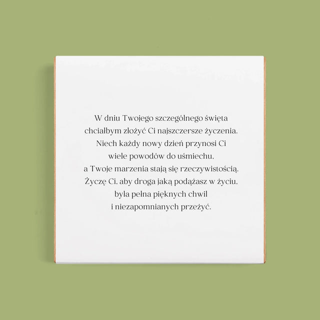 Zdjęcie I Podpis: Twoje Zdjęcie I Podpis - Dubajska Czekolada