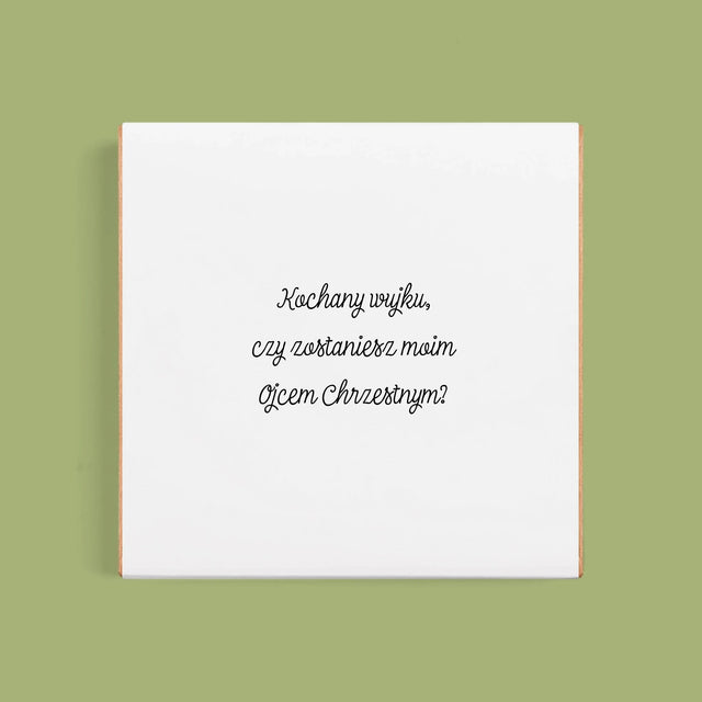 Fotokolaż: Czy Zostaniesz Moim Chrzestnym - Dubajska Czekolada