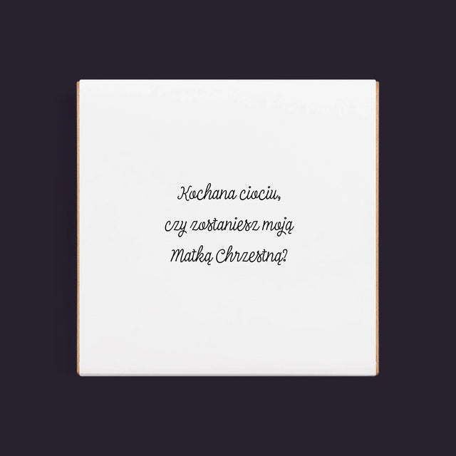 Fotokolaż: Czy Zostaniesz Moją Chrzestną - Dubajska Czekolada