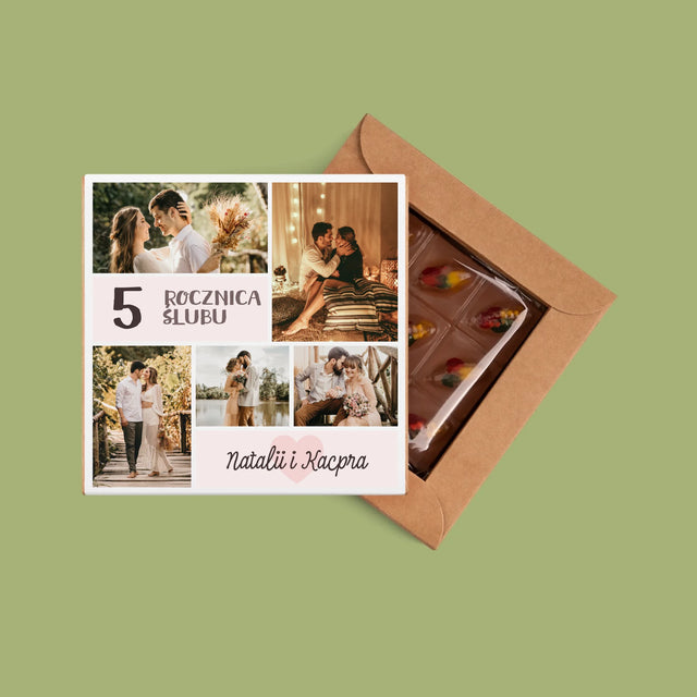 Fotokolaż: 5 rocznica ślubu - Dubajska Czekolada