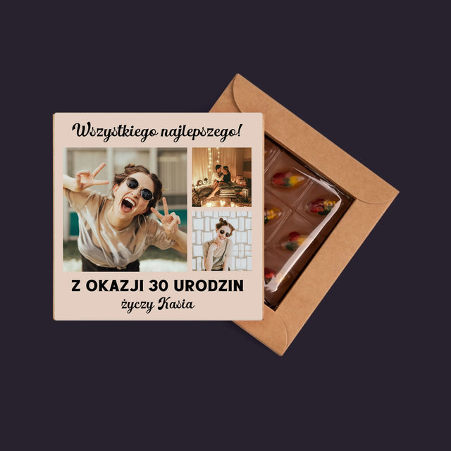 Fotokolaż: Urodzinowy - Dubajska Czekolada
