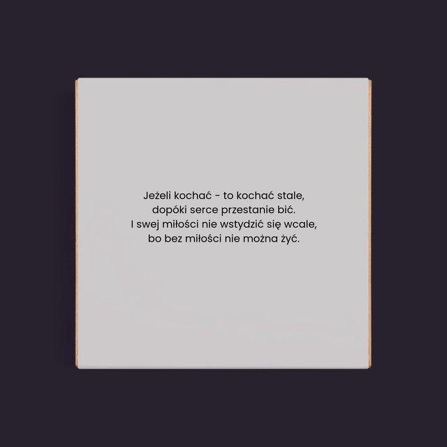 Fotokolaż: Niech Wasza Miłość Trwa Wiecznie - Dubajska Czekolada