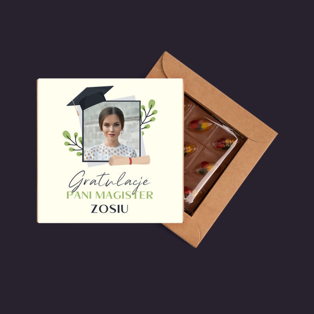 Zdjęcie I Podpis: Gratulacje Magister - Dubajska Czekolada