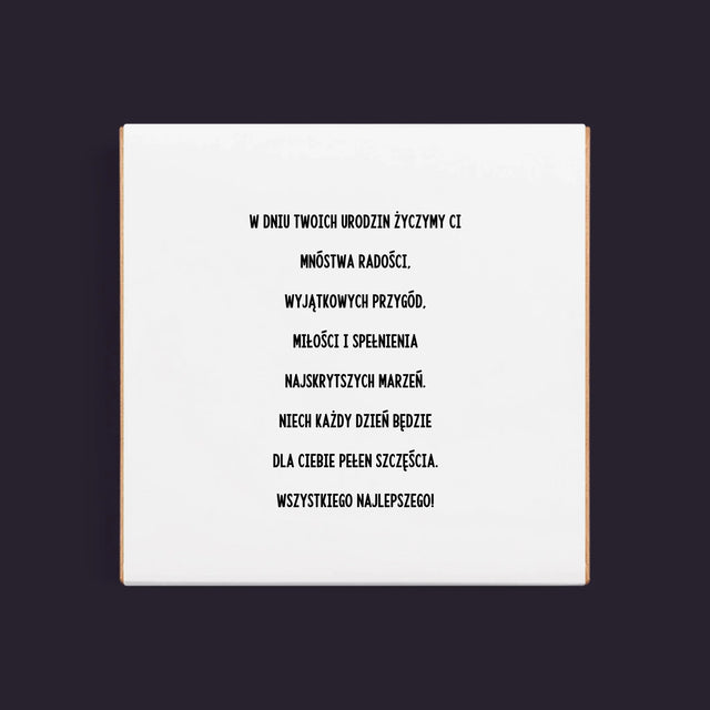 Fotokolaż: Kochamy Cię Od 18 Lat - Dubajska Czekolada