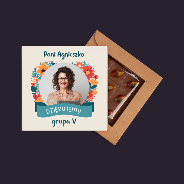 Zdjęcie I Podpis: Podziękowania Dla Przedszkolanki - Dubajska Czekolada