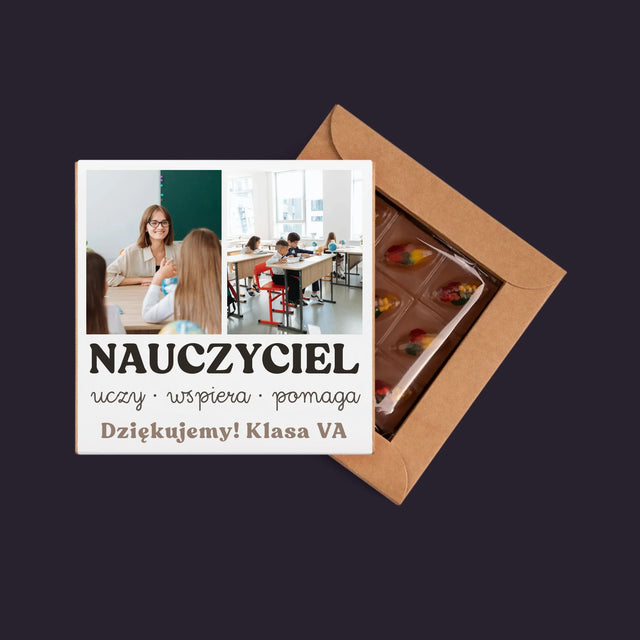 Fotokolaż: Wspaniały Nauczyciel - Dubajska Czekolada