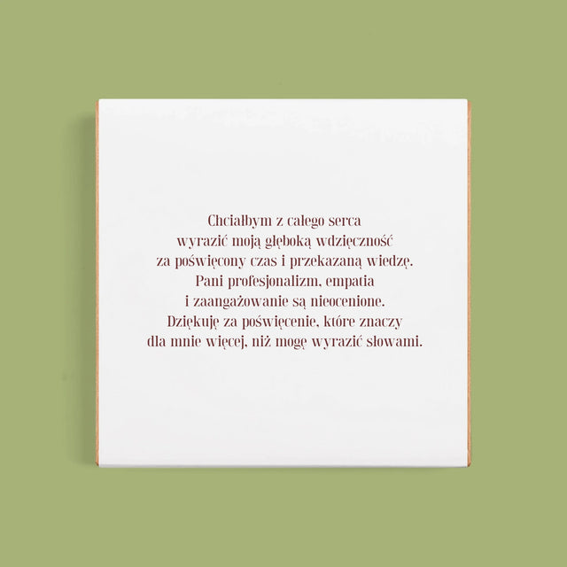 Zdjęcie I Podpis: Najlepsza Nauczycielka Pod Słońcem - Dubajska Czekolada