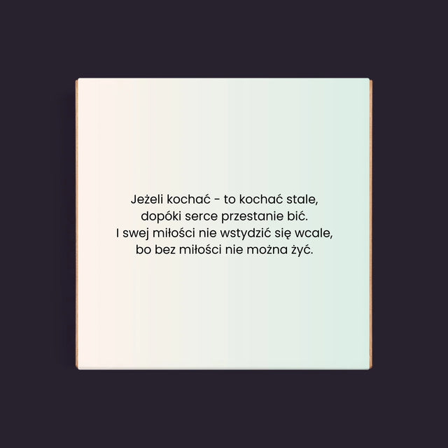 Zdjęcie I Podpis: Spotify Dla Pary Młodej - Dubajska Czekolada