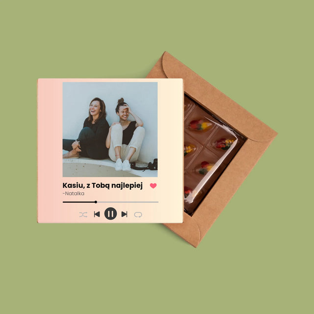 Zdjęcie I Podpis: Spotify Dla Przyjaciółki - Dubajska Czekolada