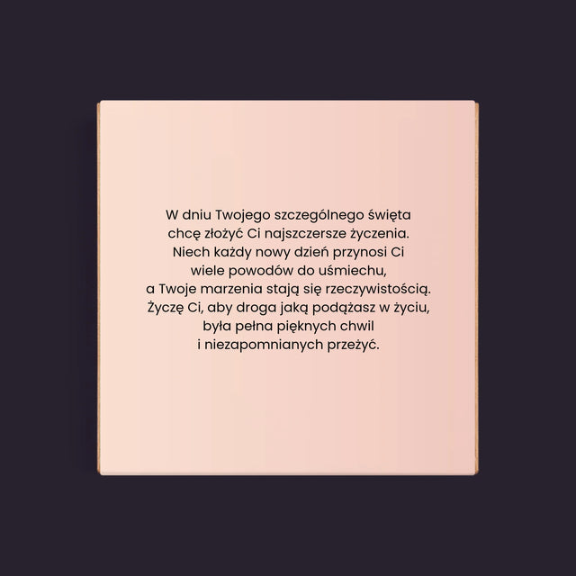 Zdjęcie I Podpis: Kochamy Cię Mamo - Dubajska Czekolada