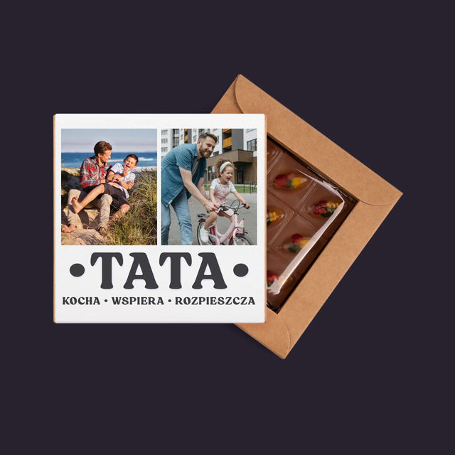 Fotokolaż: Kochany Tata - Dubajska Czekolada