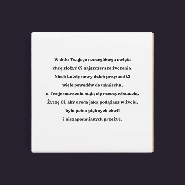 Fotokolaż: Kochany Tata - Dubajska Czekolada