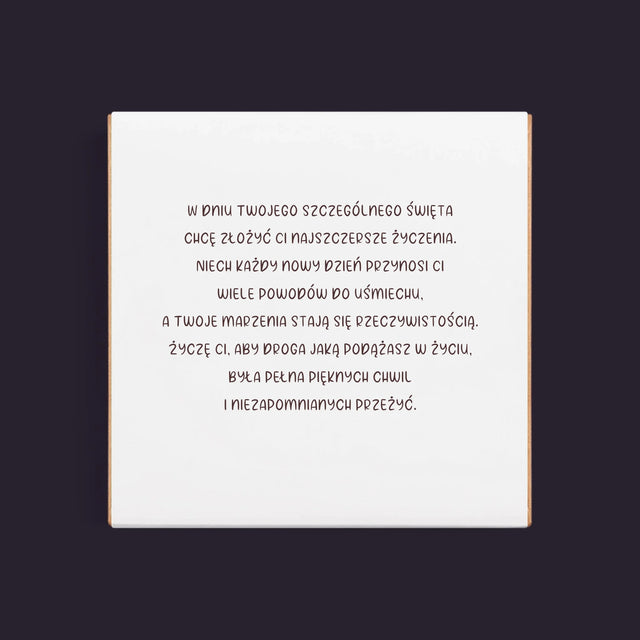 Zdjęcie I Podpis: Dla Dziewczyny - Dubajska Czekolada