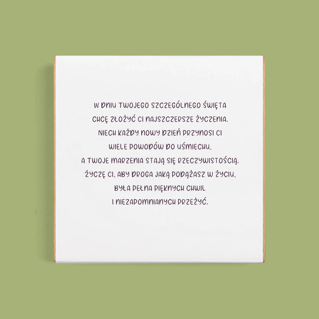 Zdjęcie I Podpis: Dla Babci - Dubajska Czekolada