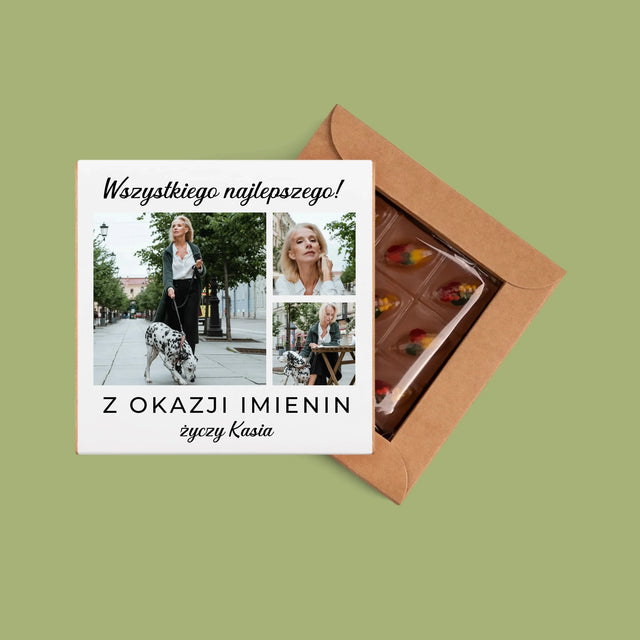 Fotokolaż: Imieninowy - Dubajska Czekolada
