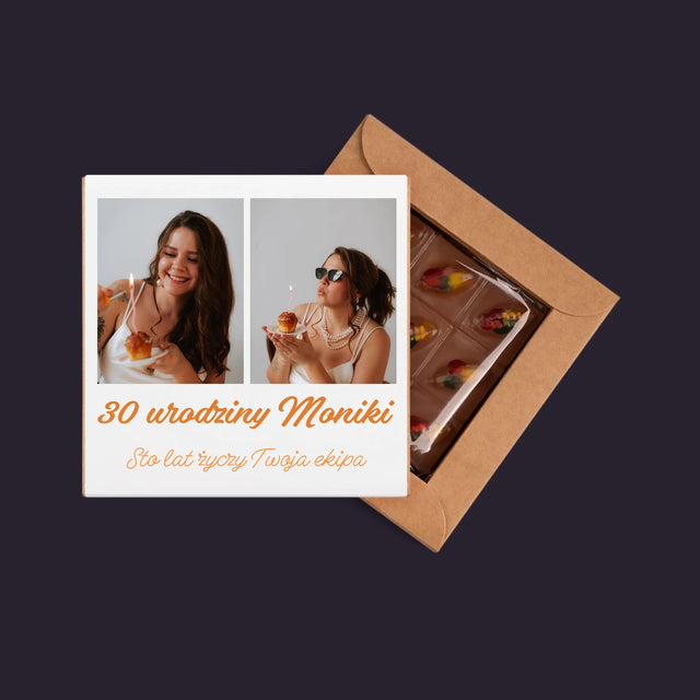 Fotokolaż: Zdjęcia Urodzinowe Życzenia - Dubajska Czekolada