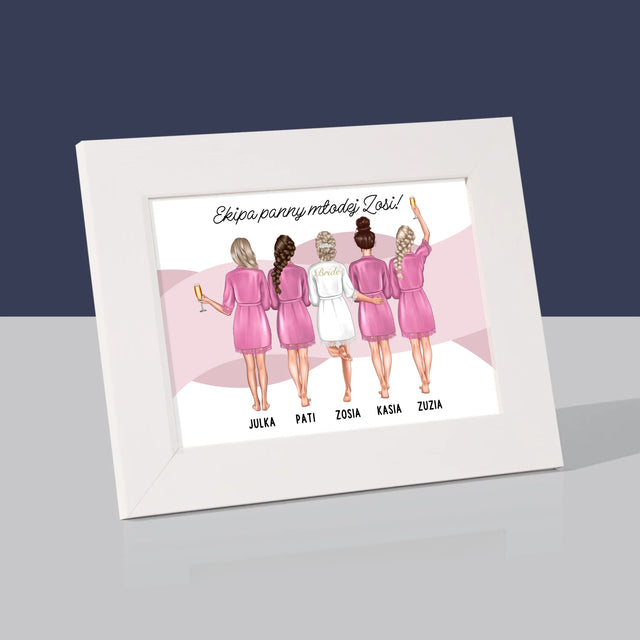 Kreator Postaci: Ekipa Panny Młodej - Ramka Na Zdjęcie