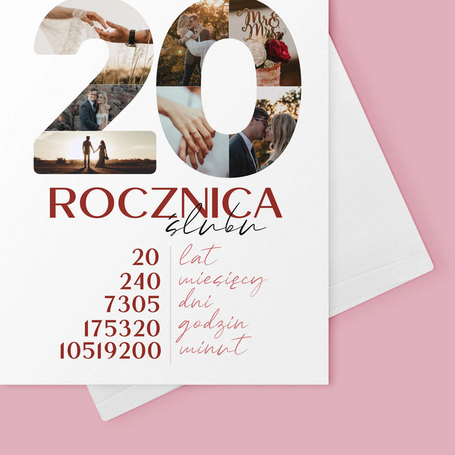 Słowo Ze Zdjęć: 20 Rocznica Ślubu - Kartka Z Życzeniami