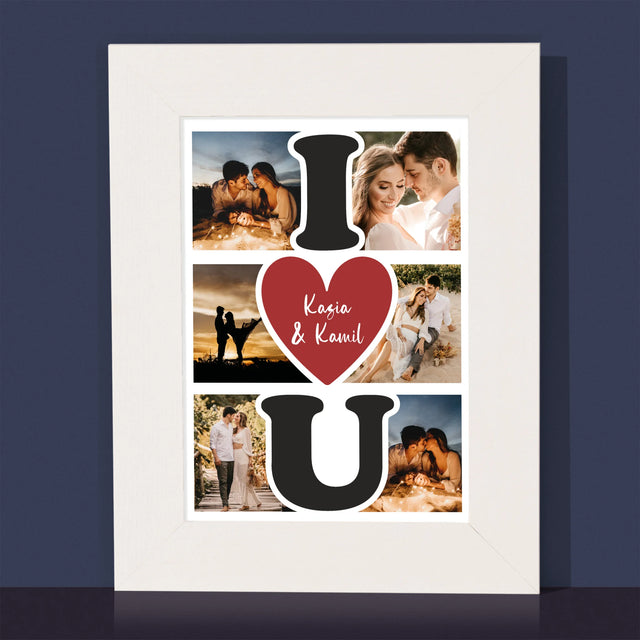 Fotokolaż: I Love You - Ramka Na Zdjęcie