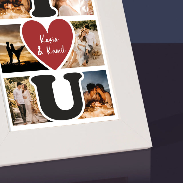 Fotokolaż: I Love You - Ramka Na Zdjęcie