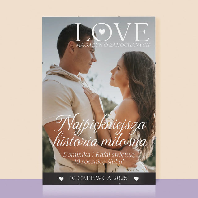 Okładka Magazynu: Love Dla Zakochanych - Personalizowany Plakat
