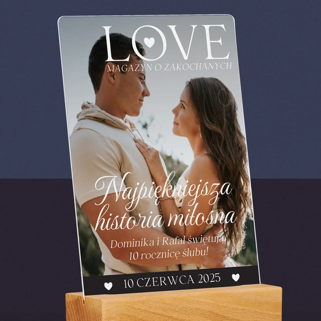 Okładka Magazynu: Love Dla Zakochanych - Wydruk Na Szkle Akrylowym