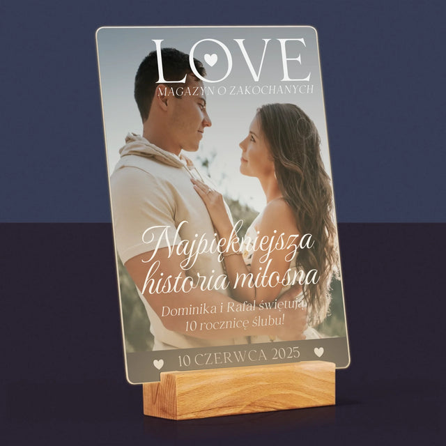 Okładka Magazynu: Love Dla Zakochanych - Wydruk Na Szkle Akrylowym
