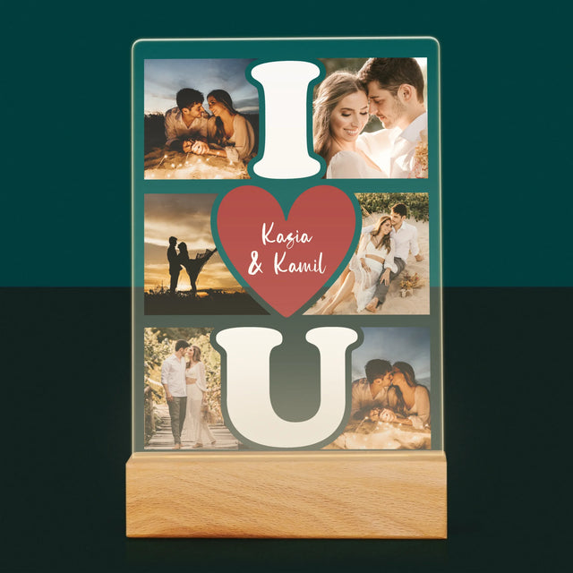 Fotokolaż: I Love You - Wydruk Na Szkle Akrylowym