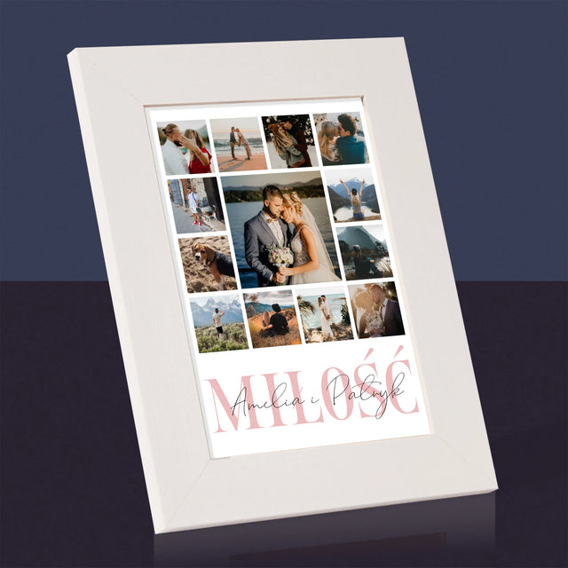 Fotokolaż: Miłość Imiona - Ramka Na Zdjęcie