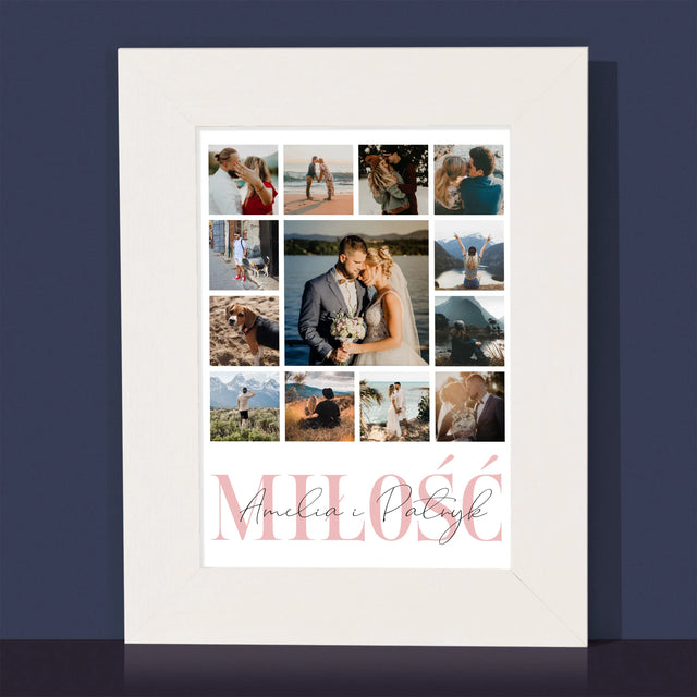 Fotokolaż: Miłość Imiona - Ramka Na Zdjęcie