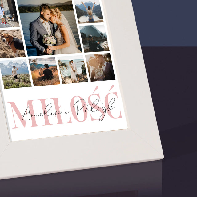 Fotokolaż: Miłość Imiona - Ramka Na Zdjęcie