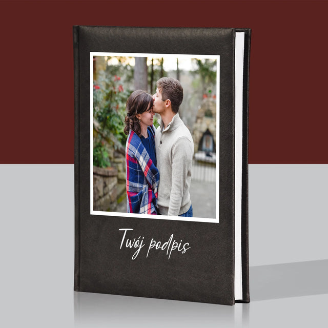 Zdjęcie i Podpis: Twoje Zdjęcie i Podpis - Planer Książkowy z Nadrukiem