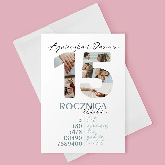 Słowo Ze Zdjęć: 15 Rocznica Ślubu - Kartka Z Życzeniami