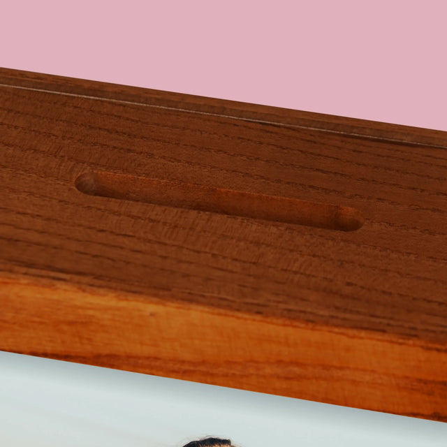 Fotokolaż: 2 Zdjęcia I Podpis - Drewniana Skarbonka