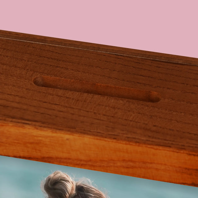 Zdjęcie I Podpis: Nie Odkładaj Marzeń - Drewniana Skarbonka