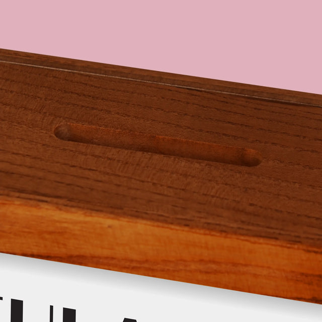 Zdjęcie I Podpis: Gratulacje Z Okazji Ślubu - Drewniana Skarbonka