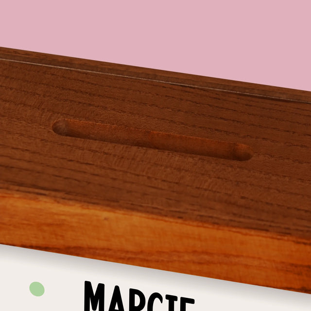 Zdjęcie I Podpis: Z Okazji Chrztu Świętego - Drewniana Skarbonka