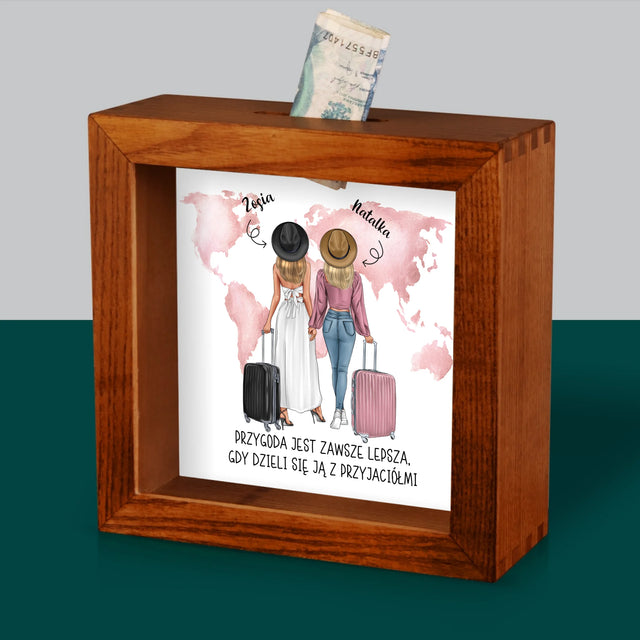 Kreator Postaci: Przyjaciółki Podróżniczki - Drewniana Skarbonka