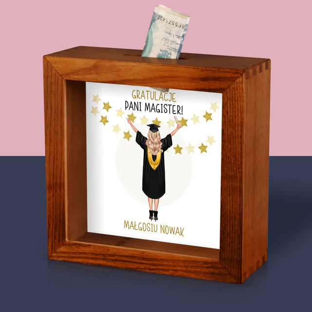 Kreator Postaci: Jesteś Magistrem - Drewniana Skarbonka