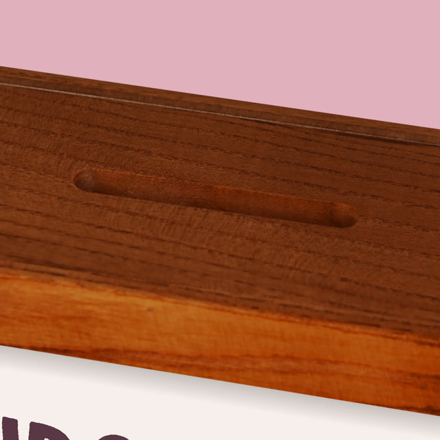 Zdjęcie I Podpis: Urodzinki - Drewniana Skarbonka