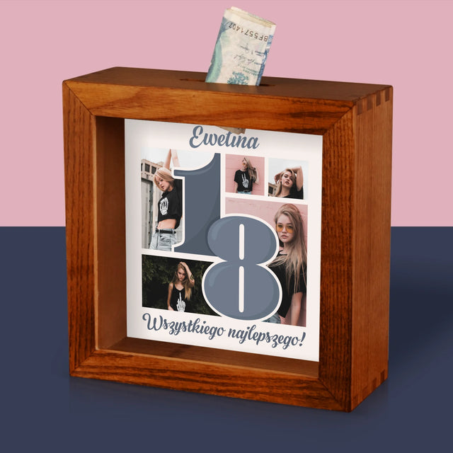 Fotokolaż: 18 Najpiękniejsze Chwile - Drewniana Skarbonka