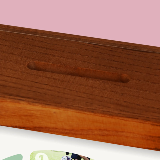 Fotokolaż: Piłka Nożna Kolaż Ze Zdjęć - Drewniana Skarbonka