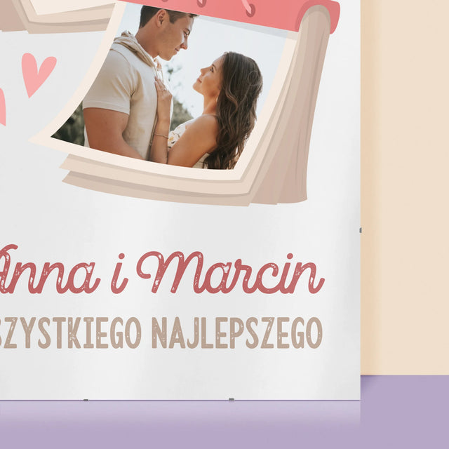 Zdjęcie i Podpis: Kartka z Kalendarza - Personalizowany Plakat