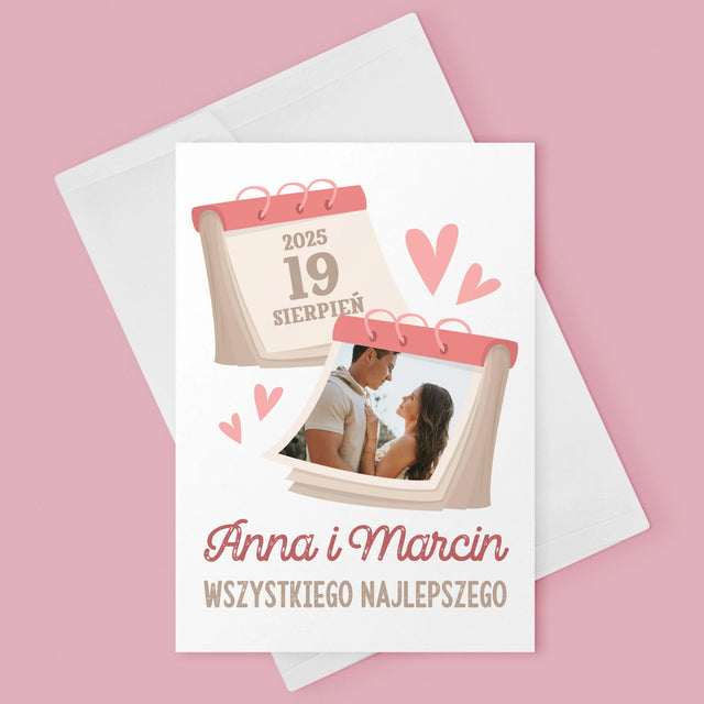 Zdjęcie i Podpis: Kartka z Kalendarza - Kartka z Życzeniami