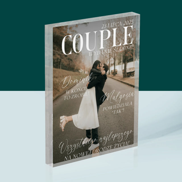 Okładka Magazynu: Couple - Blok Akrylowy